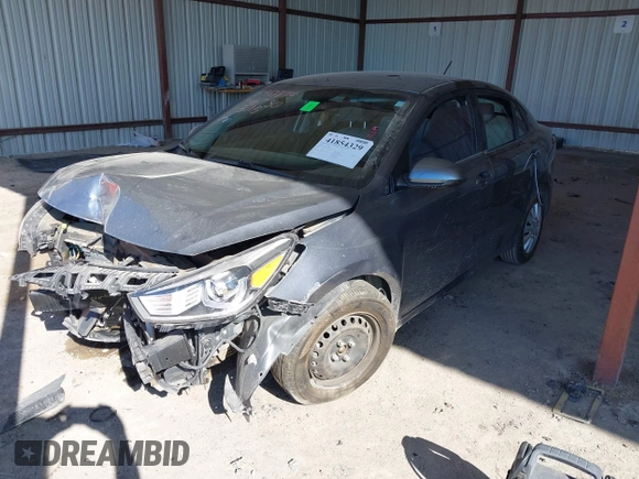 2020 Kia Rio LX with VIN 3KPA24AD7LE346730, listed as a IAAI auction lot 41854329 with 35,649 mi miles. Bid and sale history available at carsss.com. Image 17.