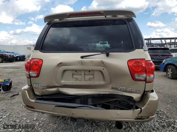 2006 Toyota Sequoia Limited with VIN 5TDBT48A16S268999, listed as a Copart auction lot 46572655 with 206,496 mi miles and Clean Title. Bid and sale history available at carsss.com. Image 6.