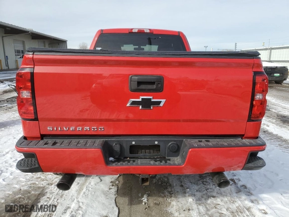 2017 Chevrolet Silverado 1500 Custom with VIN 1GCVKPEC5HZ371562, listed as a Copart auction lot 45990355 with 81,463 mi miles and Salvage Title. Bid and sale history available at carsss.com. Image 6.