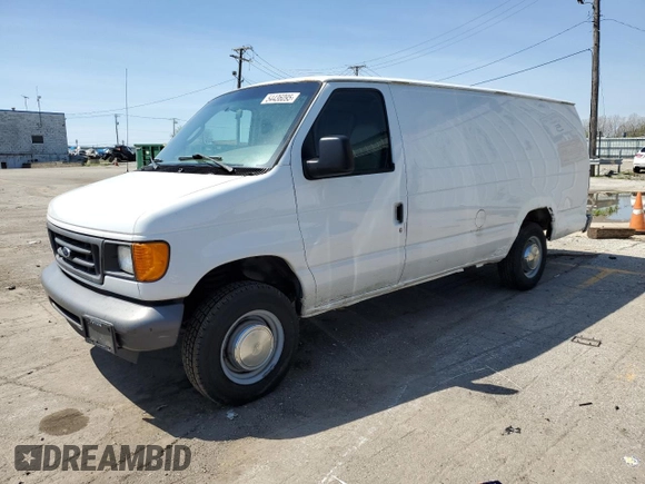 2006 Ford Econoline Cargo with VIN 1FTNS24L96HA84426, listed as a Copart auction lot 54436095 with 261,261 mi miles and Clean Title. Bid and sale history available at DreamBid. Image 1.