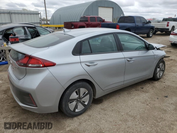 2022 Hyundai Ioniq Blue with VIN KMHC65LC0NU284899, listed as a Copart auction lot 51975395 with 96,100 mi miles and Salvage title. Bid and sale history available at DreamBid. Image 3.