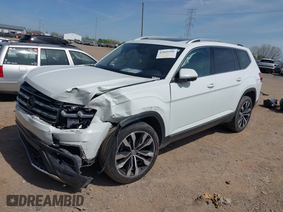 2019 Volkswagen Atlas SEL Premium with VIN 1V2NR2CA4KC612472, listed as a IAAI auction lot 42095556 with 98,397 mi miles and . Bid and sale history available at DreamBid. Image 18.