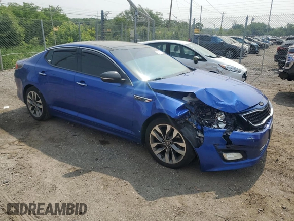 2015 Kia Optima SX Turbo with VIN 5XXGR4A63FG392431, listed as a Copart auction lot 59725135 with 138,002 mi miles and Salvage title. Bid and sale history available at DreamBid. Image 4.