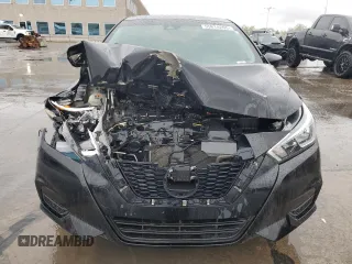 2021 Nissan Versa S with VIN 3N1CN8DV1ML858060, listed as a Copart auction lot 55814265 with 112,641 mi miles and Salvage title. Bid and sale history available at DreamBid. Image 5.