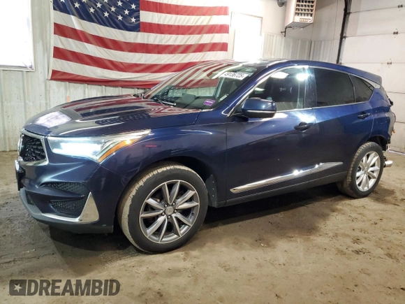 2019 Acura RDX with VIN 5J8TC2H30KL040662, listed as a Copart auction lot 49136725 with 216,923 mi miles and Salvage title. Bid and sale history available at DreamBid. Image 1.