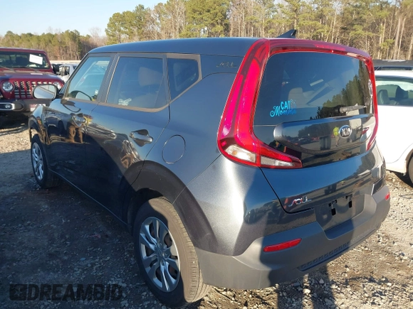 2020 Kia Soul LX with VIN KNDJ23AU3L7104656, listed as a IAAI auction lot 41660544 with 70,243 mi miles. Bid and sale history available at carsss.com. Image 3.
