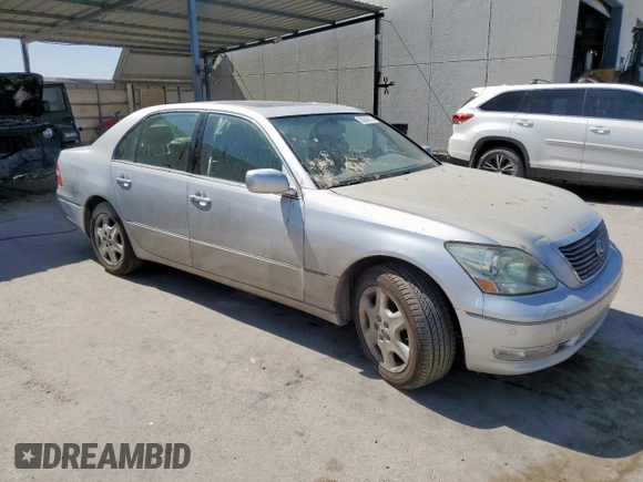 2005 Lexus LS 430 z VIN JTHBN36FX50176616, wystawiony jako Copart lot #58240375 z przebiegiem 96 911 mil mil oraz Szkoda całkowita • Salvage title. Historia ofert i sprzedaży dostępna na DreamBid. Obrazek 4.