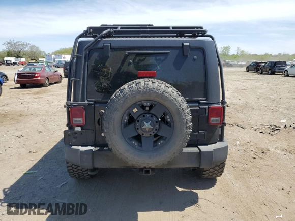 2017 Jeep Wrangler Unlimited Sahara with VIN 1C4BJWEG1HL541650, listed as a Copart auction lot 54393255 with 184,323 mi miles and Clean title. Bid and sale history available at DreamBid. Image 6.