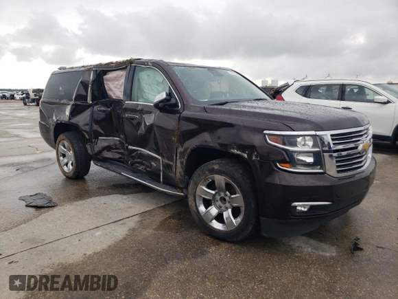 2020 Chevrolet Suburban Premier with VIN 1GNSCJKC7LR210387, listed as a Copart auction lot 64700645 with Not provided miles and Salvage title. Bid and sale history available at DreamBid. Image 4.