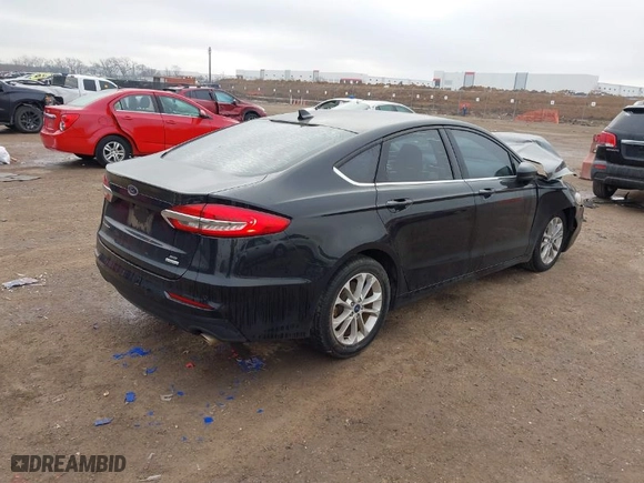 2020 Ford Fusion SE with VIN 3FA6P0HD3LR188567, listed as a IAAI auction lot 41494204 with 57,360 mi miles. Bid and sale history available at carsss.com. Image 4.
