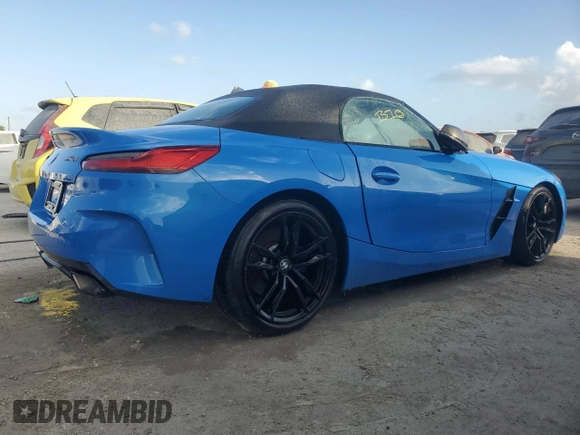 2020 BMW Z4 sDriveM40i z VIN WBAHF9C05LWW40270, wystawiony jako Copart lot #76310654 z przebiegiem Nie podano mil oraz Nie do naprawy • Non repairable. Historia ofert i sprzedaży dostępna na DreamBid. Obrazek 3.