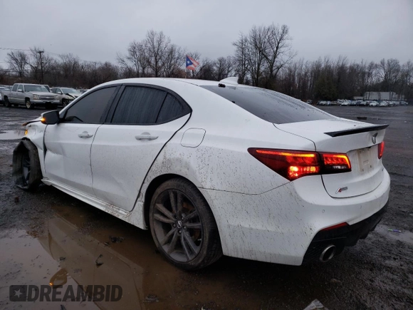 2020 Acura TLX w/A-Spec Pkg with VIN 19UUB3F62LA002681, listed as a Copart auction lot 83620234 with 93,305 mi miles and Salvage Title. Bid and sale history available at carsss.com. Image 2.