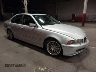 2003 BMW 5 Series 530iA with VIN WBADT63483CK43601, listed as a IAAI auction lot 41808414 with 132,050 mi miles. Bid and sale history available at carsss.com. Image 1.