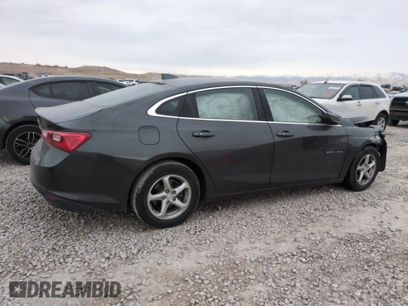 2017 Chevrolet Malibu LS with VIN 1G1ZB5ST5HF209614, listed as a Copart auction lot 42453395 with Not Provided miles and Salvage Title. Bid and sale history available at DreamBid. Image 3.