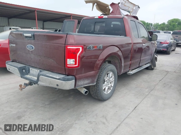 2016 Ford F-150 XLT with VIN 1FTEX1EP9GFD17294, listed as a IAAI auction lot 41905057 with 126,270 mi miles. Bid and sale history available at carsss.com. Image 4.