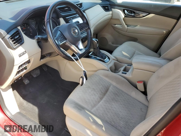 2017 Nissan Rogue S with VIN JN8AT2MV0HW258108, listed as a Copart auction lot 52141815 with 128,306 mi miles and Salvage Title. Bid and sale history available at carsss.com. Image 7.