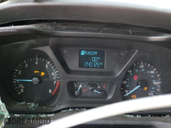 2019 Ford Transit with VIN 1FTBW3XM7KKA95410, listed as a Copart auction lot 55797525 with 40,125 mi miles and Clean Title. Bid and sale history available at carsss.com. Image 9.