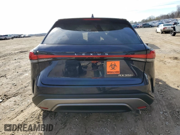 2023 Lexus RX with VIN 2T2BAMBA6PC021109, listed as a Copart auction lot 37147754 with 0 mi miles. Bid and sale history available at carsss.com. Image 6.