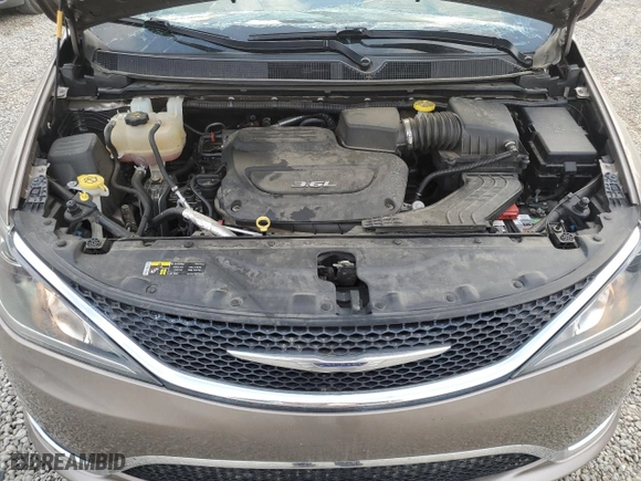2017 Chrysler Pacifica Touring-L with VIN 2C4RC1BG0HR779917, listed as a Copart auction lot 51521515 with 95,856 mi miles and Salvage Title. Bid and sale history available at carsss.com. Image 12.