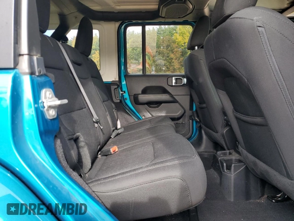 2020 Jeep Wrangler Unlimited Sahara with VIN 1C4HJXEN5LW107415, listed as a Copart auction lot 76152244 with 117,840 mi miles and Salvage title. Bid and sale history available at DreamBid. Image 11.