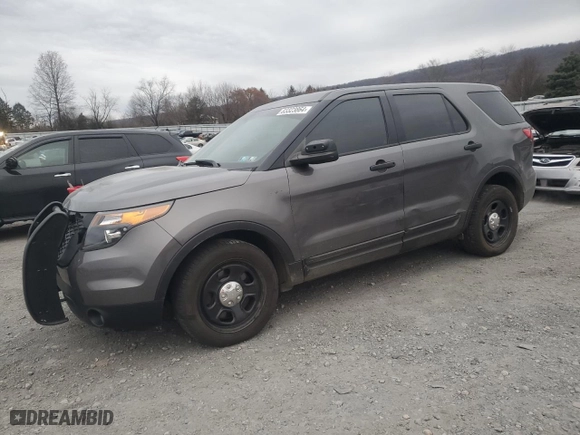 2014 Ford Police Interceptor Utility with VIN 1FM5K8ATXEGC37743, listed as a Copart auction lot 83323864 with 120,000 mi miles and Salvage Title. Bid and sale history available at carsss.com. Image 1.