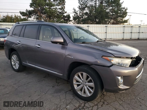 2012 Toyota Highlander Hybrid Limited with VIN JTEDC3EH4C2009197, listed as a Copart auction lot 82310974 with 164,388 mi miles and Salvage Title. Bid and sale history available at carsss.com. Image 4.