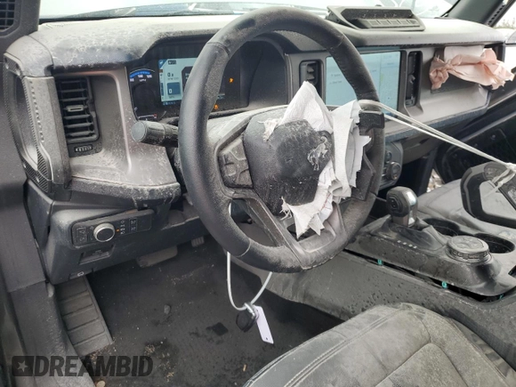 2021 Ford Bronco с VIN 1FMEE5DP7MLB03461, выставлен на аукционе Copart как лот 38855184 с пробегом 6 684 миль миль и Списание • Salvage title. История ставок и продаж доступна на DreamBid. Изображение 8.