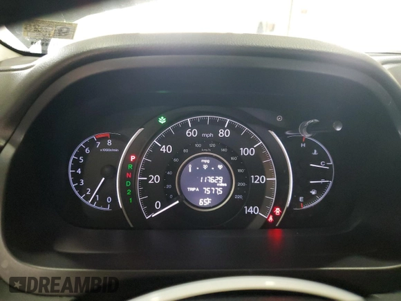 2012 Honda CR-V EX-L with VIN 2HKRM4H70CH602781, listed as a Copart auction lot 52004255 with 117,629 mi miles and Salvage Title. Bid and sale history available at carsss.com. Image 9.