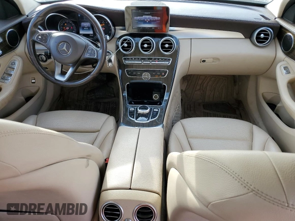 2017 Mercedes-Benz C with VIN 55SWF4JB7HU217203, listed as a Copart auction lot 46826495 with 98,133 mi miles and Salvage Title. Bid and sale history available at carsss.com. Image 8.