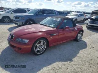 2000 BMW Z3 M 3.2L with VIN WBSCK9347YLC93878, listed as a Copart auction lot 74850664 with 0 mi miles and Salvage Title. Bid and sale history available at carsss.com. Image 1.