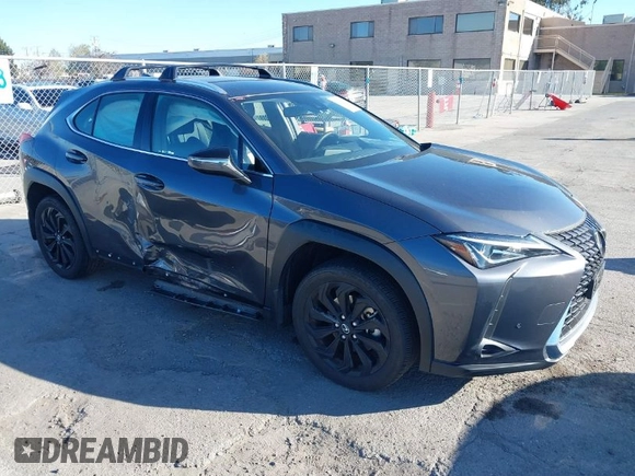 2022 Lexus UX with VIN JTHX3JBH6N2056436, listed as a IAAI auction lot 41856541 with 12,815 mi miles. Bid and sale history available at carsss.com. Image 1.