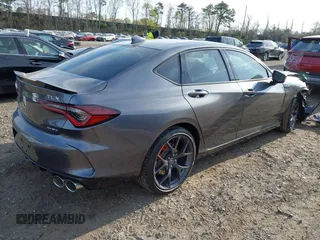 2023 Acura TLX Type S with VIN 19UUB7F95PA001368, listed as a IAAI auction lot 42119669 with 5,889 mi miles and . Bid and sale history available at DreamBid. Image 4.
