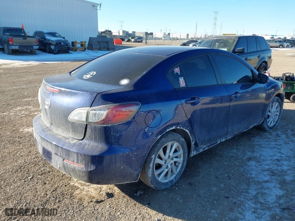 2012 Mazda Mazda3 i Touring with VIN JM1BL1VF4C1503127, listed as a IAAI auction lot 41423541 with 62,806 mi miles. Bid and sale history available at carsss.com. Image 4.