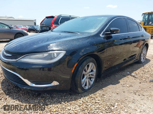 2015 Chrysler 200 Limited with VIN 1C3CCCAB1FN670341, listed as a IAAI auction lot 42217527 with 214,100 mi miles and . Bid and sale history available at DreamBid. Image 2.