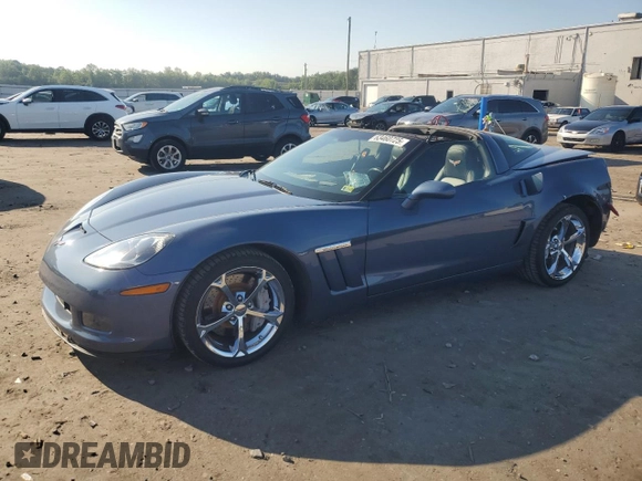 2011 Chevrolet Corvette Z16 Grand Sport 3LT with VIN 1G1YW2DW2B5106525, listed as a Copart auction lot 63460725 with 75,931 mi miles and Salvage title. Bid and sale history available at DreamBid. Image 1.