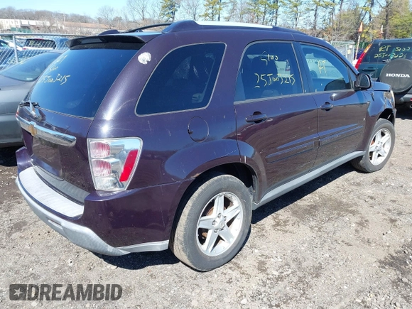 2006 Chevrolet Equinox LT with VIN 2CNDL73F566024971, listed as a IAAI auction lot 41906888 with 999,999 mi miles. Bid and sale history available at carsss.com. Image 4.