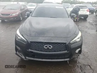 2017 Infiniti Q50 Premium with VIN JN1EV7ARXHM834006, listed as a Copart auction lot 57893235 with 65,068 mi miles and Salvage title. Bid and sale history available at DreamBid. Image 5.