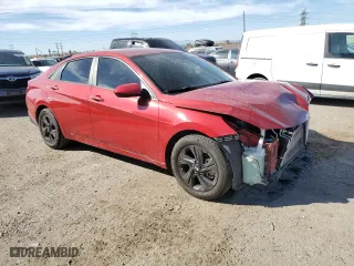 2021 Hyundai Elantra SEL with VIN KMHLM4AGXMU195247, listed as a Copart auction lot 45019825 with 32,526 mi miles and Salvage Title. Bid and sale history available at carsss.com. Image 4.
