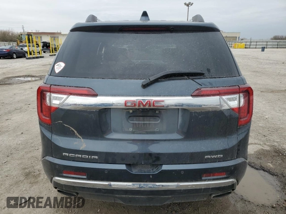 2020 GMC Acadia Denali with VIN 1GKKNXLS3LZ157283, listed as a Copart auction lot 52096255 with 93,641 mi miles and Salvage title. Bid and sale history available at DreamBid. Image 6.