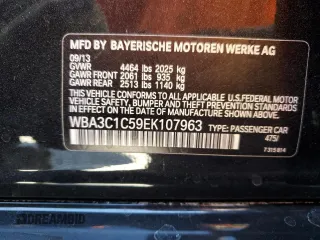 2014 BMW 3 Series 328i with VIN WBA3C1C59EK107963, listed as a Copart auction lot 49668095 with 135,768 mi miles and Salvage title. Bid and sale history available at DreamBid. Image 14.