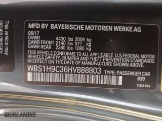 2017 BMW M2 with VIN WBS1H9C36HV888803, listed as a IAAI auction lot 41592938 with 71,762 mi miles. Bid and sale history available at carsss.com. Image 9.
