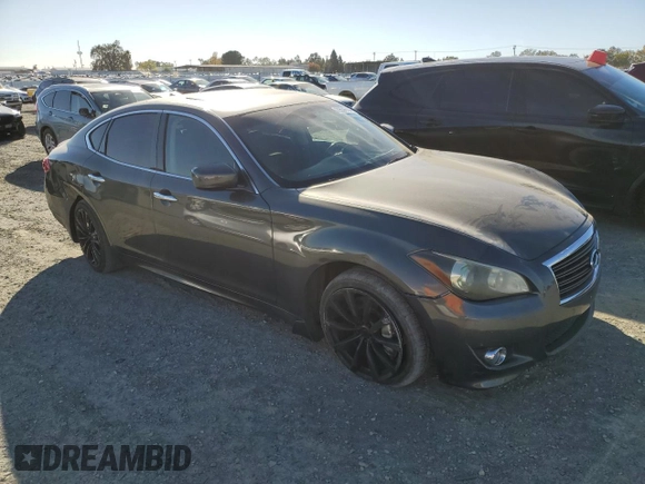 2011 Infiniti M37 with VIN JN1BY1AP5BM324255, listed as a Copart auction lot 79536504 with 82,652 mi miles and Salvage Title. Bid and sale history available at carsss.com. Image 4.