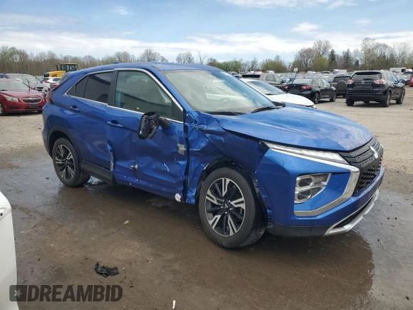 2023 Mitsubishi Eclipse Cross SE z VIN JA4ATWAAXPZ054704, wystawiony jako Copart lot #55148655 z przebiegiem 12 162 mil mil oraz Szkoda całkowita • Salvage title. Historia ofert i sprzedaży dostępna na DreamBid. Obrazek 4.