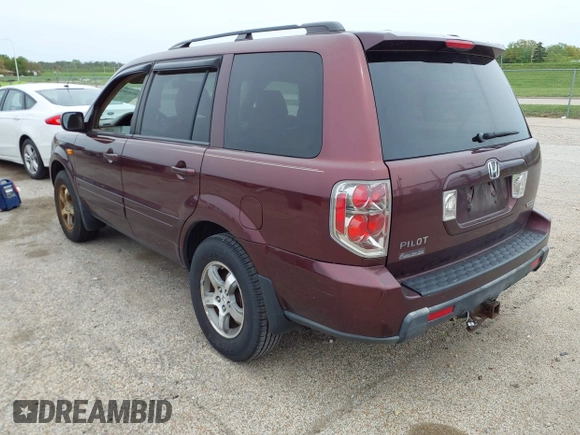 2007 Honda Pilot EX-L with VIN 5FNYF18537B021184, listed as a IAAI auction lot 42142092 with 245,462 mi miles. Bid and sale history available at carsss.com. Image 3.