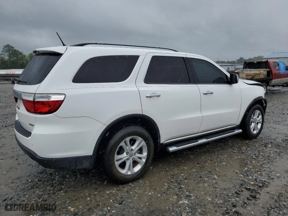 2013 Dodge Durango Crew with VIN 1C4RDHDG4DC535385, listed as a Copart auction lot 50942175 with 211,719 mi miles and Salvage Title. Bid and sale history available at carsss.com. Image 3.