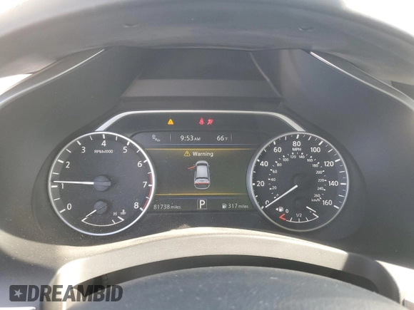 2016 Nissan Murano SV with VIN 5N1AZ2MGXGN140790, listed as a Copart auction lot 80698054 with 81,738 mi miles and Salvage Title. Bid and sale history available at carsss.com. Image 9.