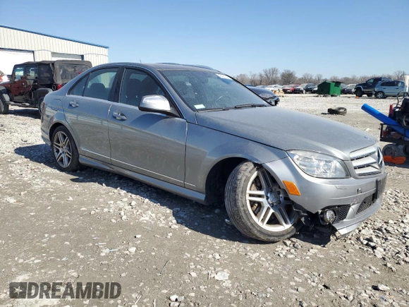 2008 Mercedes-Benz C 350 Sport with VIN WDDGF56X88F105494, listed as a Copart auction lot 48422025 with 50,437 mi miles and Salvage Title. Bid and sale history available at DreamBid. Image 4.