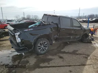 2022 Chevrolet Silverado 1500 RST with VIN 1GCUDEET6NZ599205, listed as a Copart auction lot 42735645 with Not Provided miles and Clean Title. Bid and sale history available at DreamBid. Image 3.