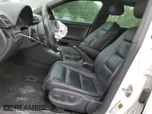 2007 Audi A4 2.0T with VIN WAUSF78E27A172158, listed as a Copart auction lot 57166835 with 217,654 mi miles and Salvage title. Bid and sale history available at DreamBid. Image 7.