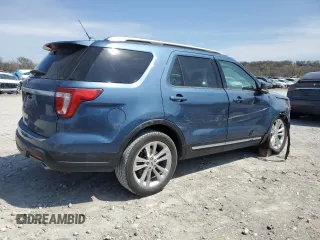 2018 Ford Explorer XLT with VIN 1FM5K7D8XJGB89107, listed as a Copart auction lot 51527655 with 54,724 mi miles and Salvage Title. Bid and sale history available at DreamBid. Image 3.